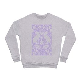 Lilac/ purple modern folk style cheetah jungle print  Crewneck Sweatshirt