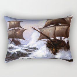 Battle on the High Seas Rectangular Pillow