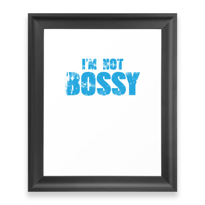 Boss Manager T-Shirt Funny Just Have Leadership Skills Gift Framed Art Print by amatees