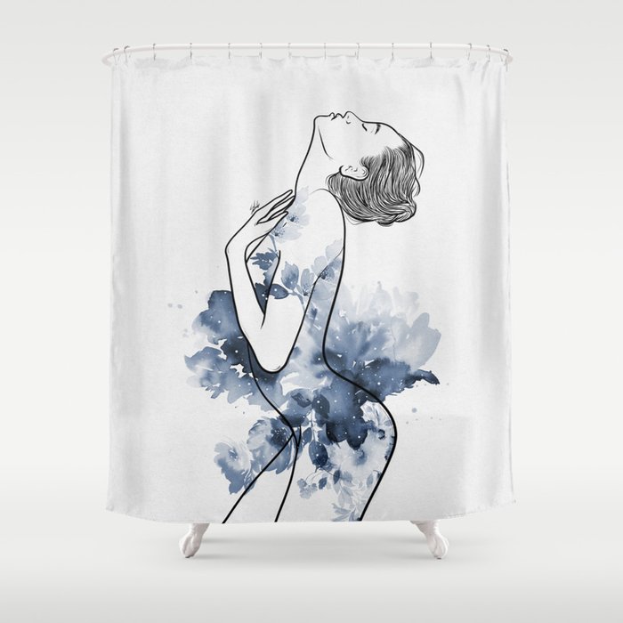 Flowery soul. Shower Curtain