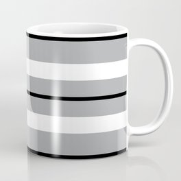 Classic black , gray and white stripes pattern Coffee Mug