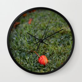 Autumn crab apple Wall Clock