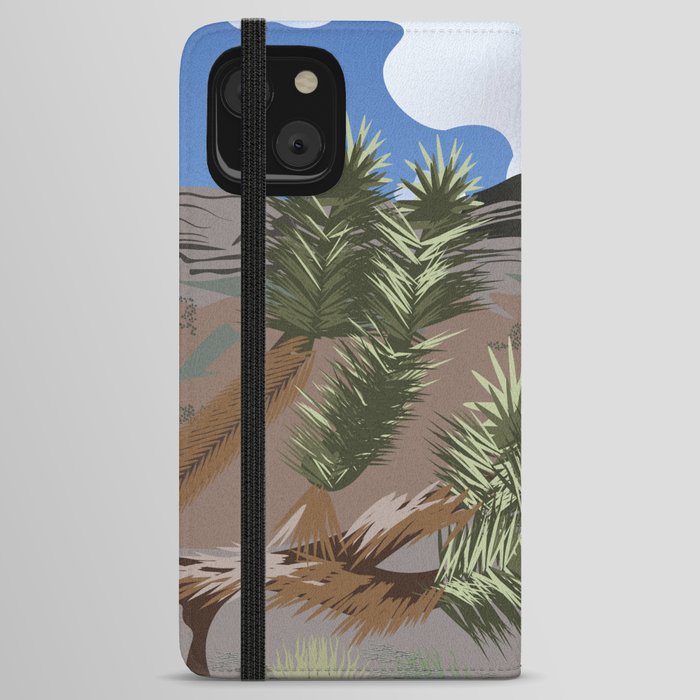 Joshua Trees In The Arizona Desert iPhone Wallet Case
