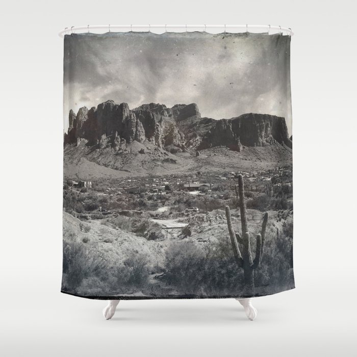 Superstition Mountain - Arizona Desert Shower Curtain