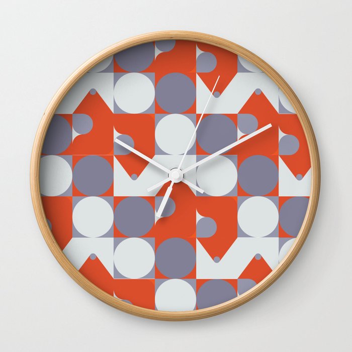 geometric pattern 2 Wall Clock