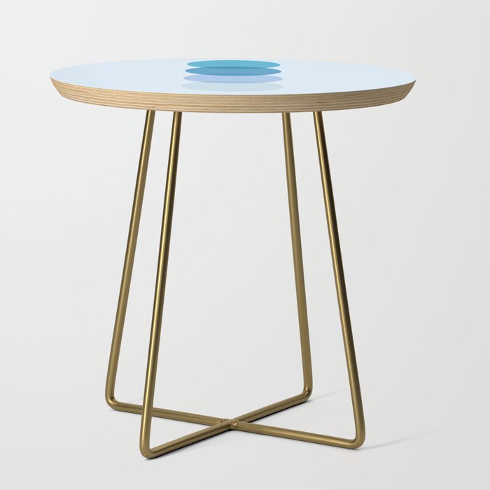 Abstraction_GEOMETRIC_BLUE_CIRCLE_TONE_POP_ART_1204A Side Table