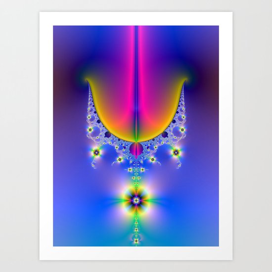 Floral Chandelier Art Print