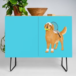 Ready for Tennis Practice (Blue) Credenza
