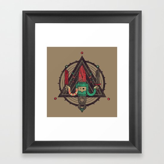 He, with the peculiar voice Framed Art Print