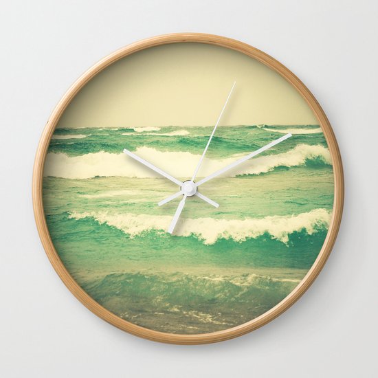 Sea Glass Wall Clock