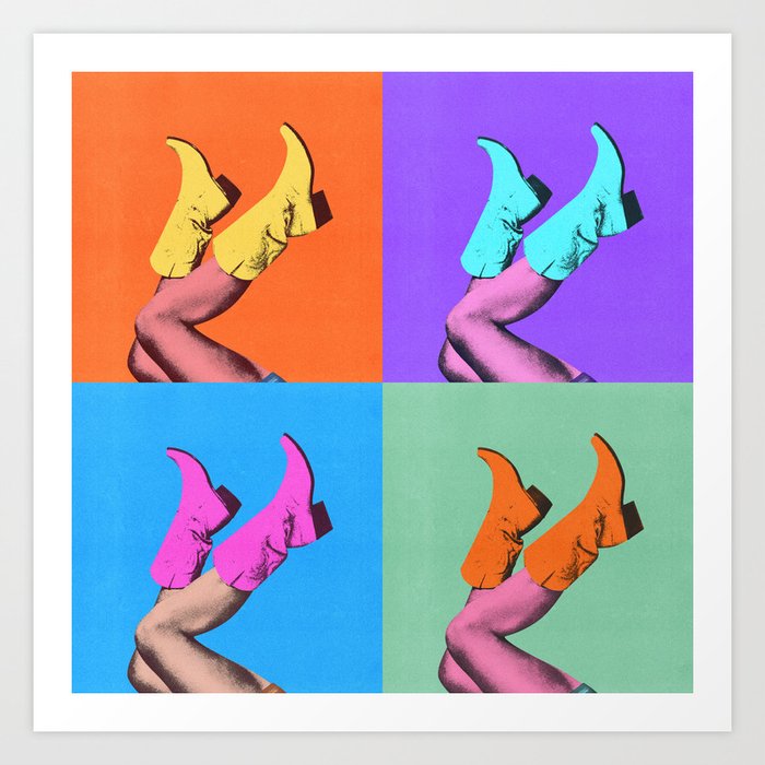 These Boots - Pop Art 1 Art Print