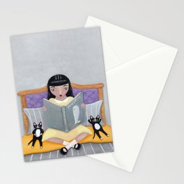 Story Time for Kittens Stationery Card
