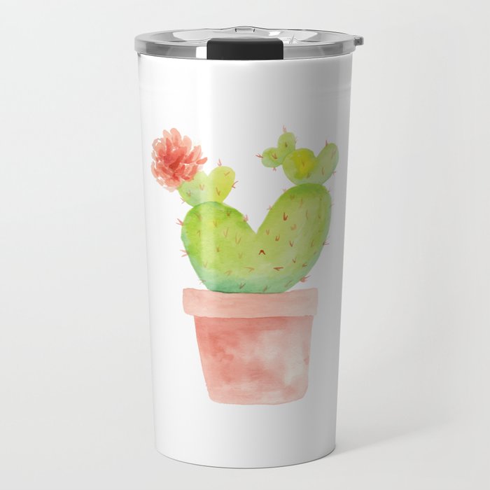 I Heart Cacti Travel Mug