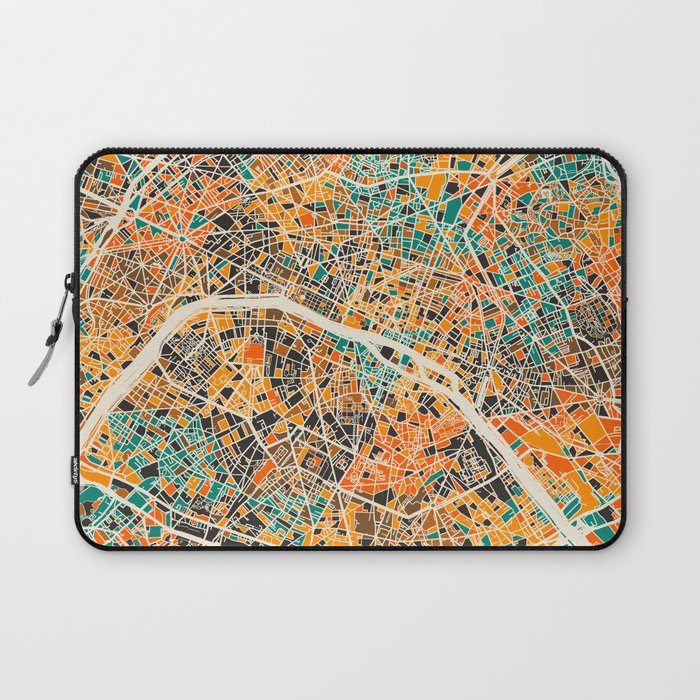 Paris mosaic map #2 Laptop Sleeve