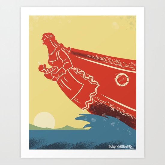 Moms Ahoy Art Print