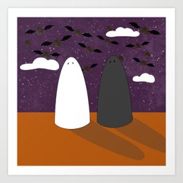 Salt + Pepper Ghosts Art Print