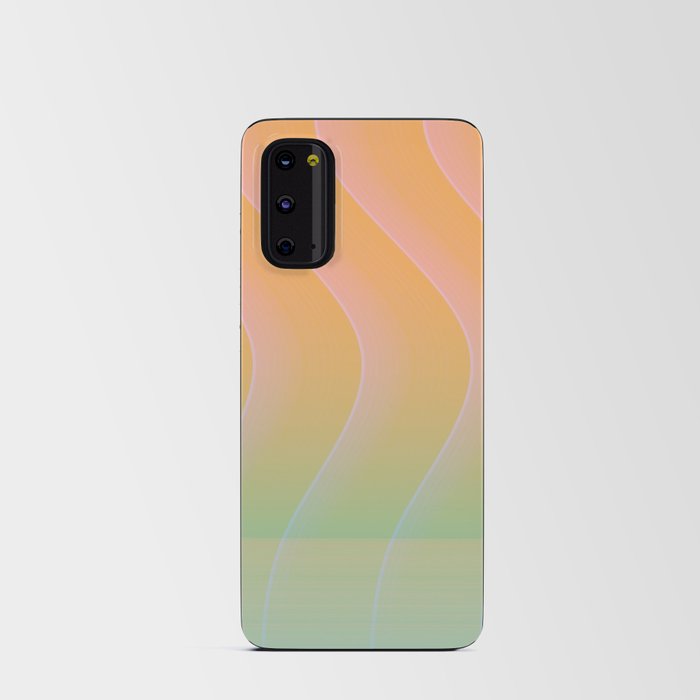 Abstraction_STREAM_CURVE_SMOOTH_VIBE_POP_ART_0711A Android Card Case