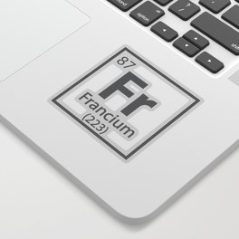 Francium - French Science Periodic Table Sticker