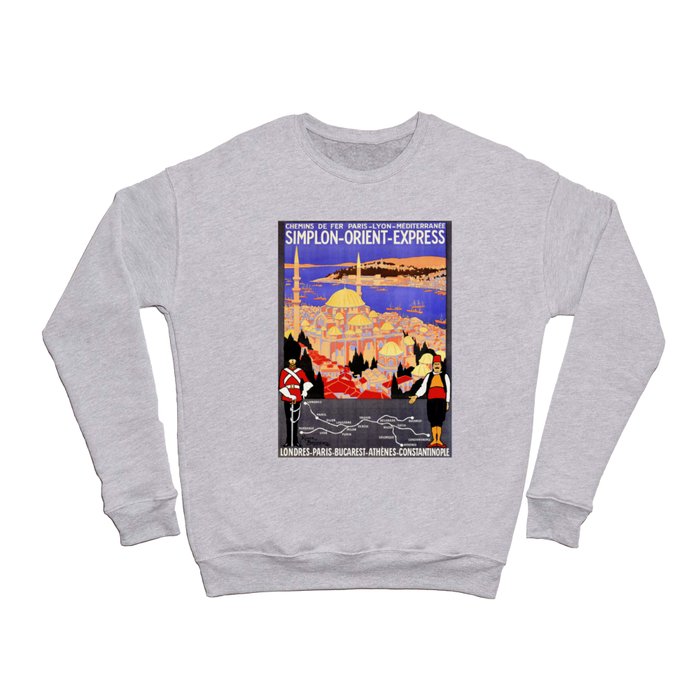 Vintage Simplon Orient Express London Constantinople Crewneck