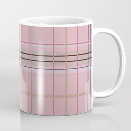Pink plaid Mug