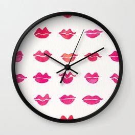 Kiss Collection – Pink Palette Wall Clock