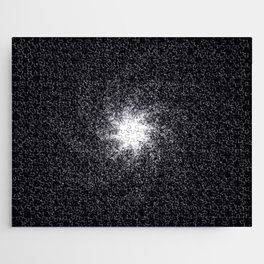 Galaxy with white star dust on black background Jigsaw Puzzle