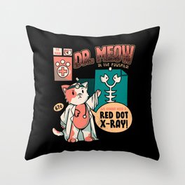 Dr Meow Doctor Cat Medicine Love My Doctor by Tobe Fonseca Throw Pillow