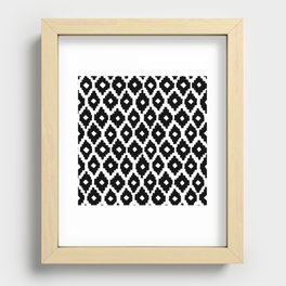 Aztec pattern Recessed Framed Print