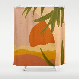 Terracotta Sunset Shower Curtain