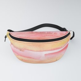 141203 Abstract Pink Watercolor Block 25 Fanny Pack