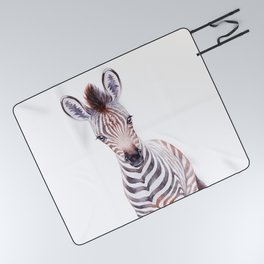 Little Zebra, Safari Baby Animals, Cute Nursery Animals Kids Room Playroom Decor Picnic Blanket