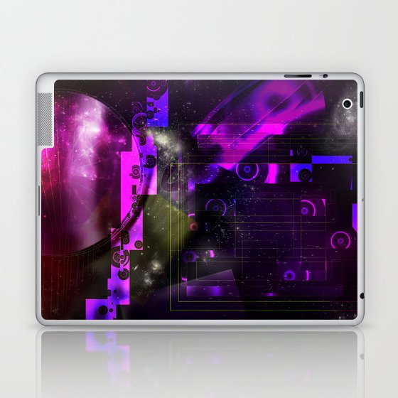 Space Galaxy Cube Planets Laptop & iPad Skin