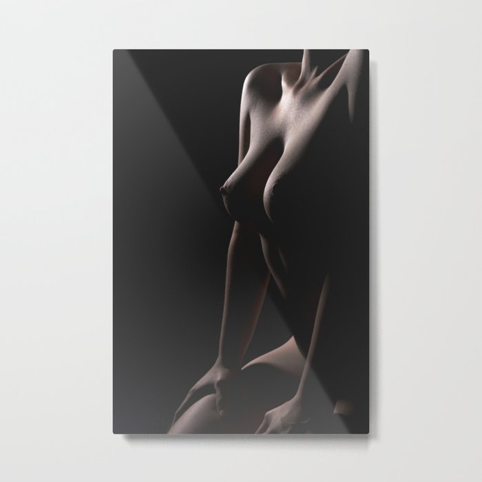 Nude body of the beautiful young woman. Metal Print