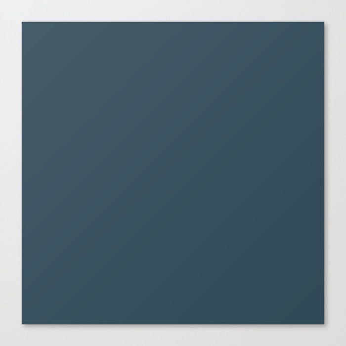 NOCTURNE BLUE solid color Canvas Print