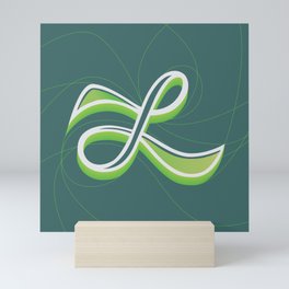 Type Art: Letter L Mini Art Print