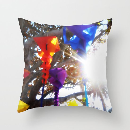 Wind Socks Throw Pillow