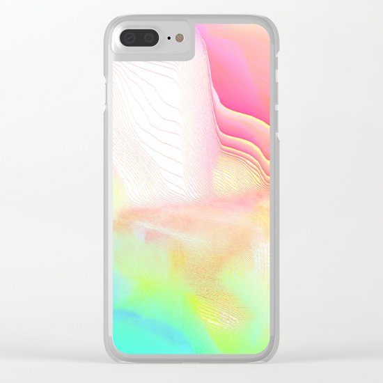 Pastel Pool Hallucination Clear iPhone Case