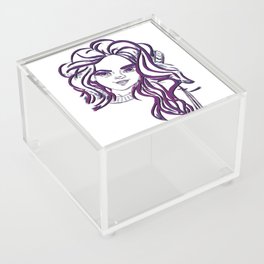 Portrait Drawing  Acrylic Box