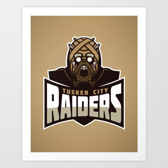 Tusken City Raiders - Tan Art Print