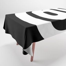 At Sign (White & Black) Tablecloth
