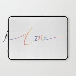 Print "Love" in rainbow gradient Laptop Sleeve