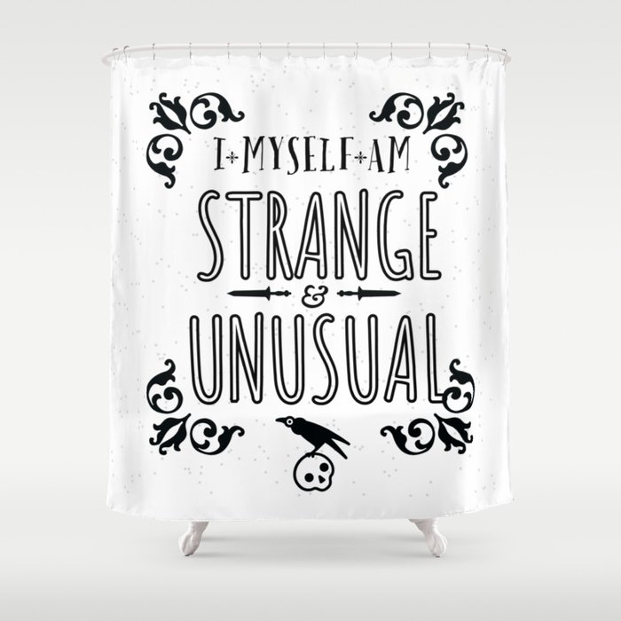 Strange and Unusual Shower Curtain