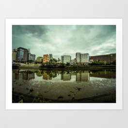 Riverbank Art Print