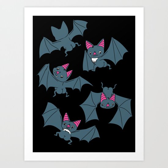 Bat Butts!!! Art Print
