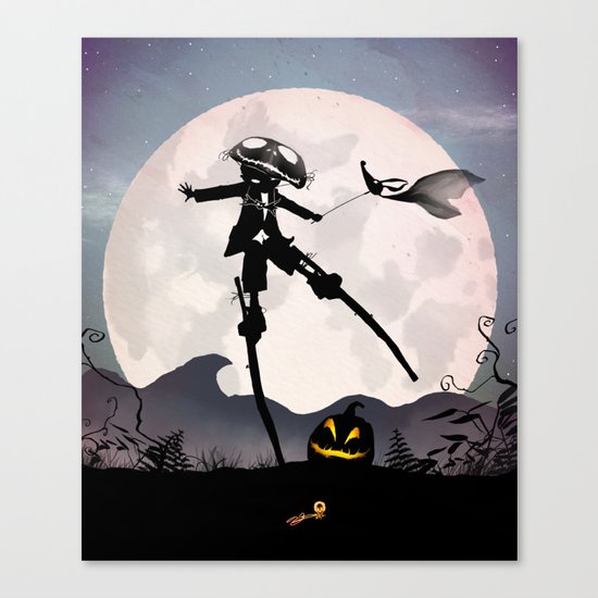 Jack Skellington Kid Canvas Print