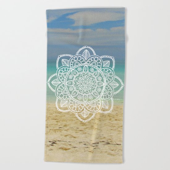 Beach Mandala Beach Towel