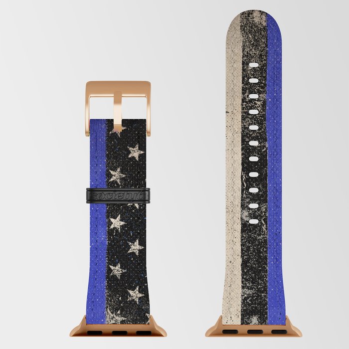 Thin blue line flag apple watch band sales