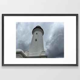 Ominous Lighthouse Framed Art Print