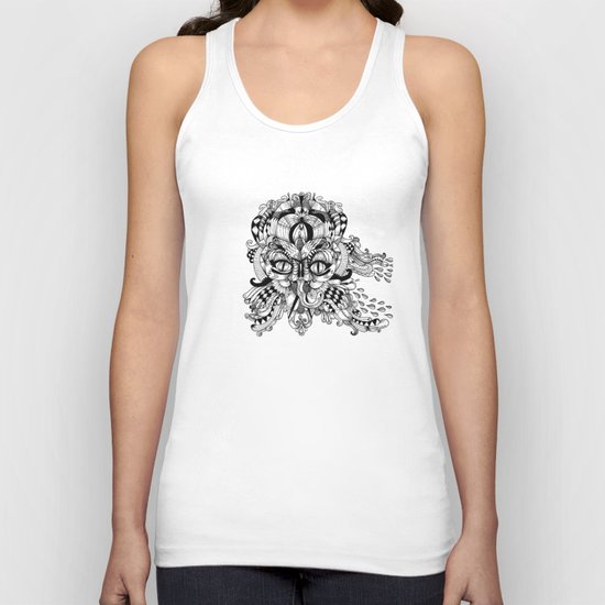 Mask Face Unisex Tank Top
