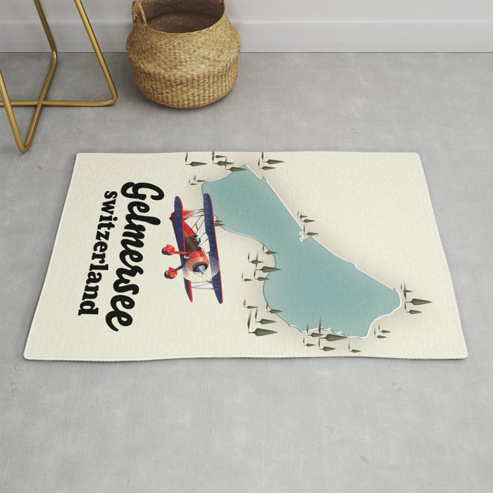 Gelmersee lake map Rug